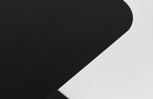 Fekete fém oldalasztal ZUIVER SNOW RECTANGLE 50x30 cm