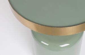 Zöld fém oldalasztal ZUIVER GLAM 36 cm