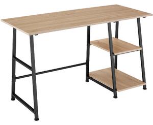 Tectake 404697 paisley íróasztal 120x50x73.5cm - könnyű fa, tölgy sonoma