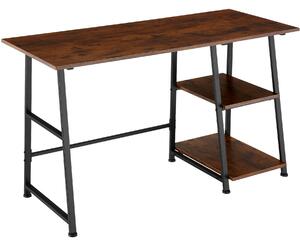 Tectake 404696 paisley íróasztal 120x50x73.5cm - ipari sötét fa, rusztikus