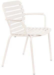 Fehér fém kerti szék ZUIVER VONDEL karfával