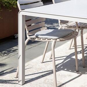 Fehér fém kerti étkezőasztal ZUIVER VONDEL 168,5 X 87 cm