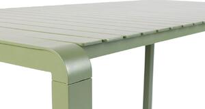 Zöld fém kerti étkezőasztal ZUIVER VONDEL 168,5 X 87 cm