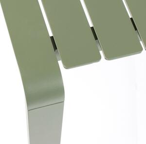 Zöld fém kerti étkezőasztal ZUIVER VONDEL 214 X 97 cm