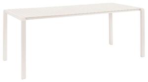 Fehér fém kerti étkezőasztal ZUIVER VONDEL 214 X 97 cm