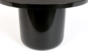 Fekete fém ZUIVER SHINY BOMB kerek dohányzóasztal 67 cm