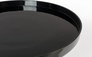 Fekete fém kerek oldalasztal ZUIVER SHINY BOMB 40 cm