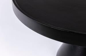 Fekete fém dohányzóasztal ZUIVER FLOSS 60 cm