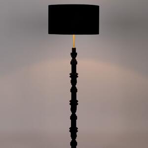 Fekete szövet állólámpa ZUIVER TOTEM 148 cm