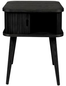 Fekete kőris oldalasztal ZUIVER BARBIER 45 x 45 cm