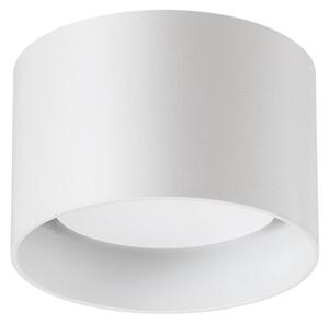 IDEAL LUX Ideal Lux lefelé irányuló lámpa Spike Round, fehér, alumínium, Ø 10 cm, Fehér / opál, Nappali / Étkező, Alumínium, Modern