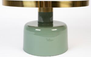 Zöld fém dohányzóasztal ZUIVER GLAM 60 cm