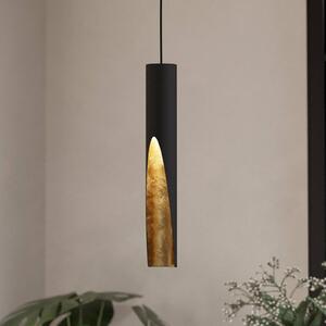 EGLO LED lógó világítás Barbotto fekete/arany, 1 izzó, Fekete, Nappali / Étkező, fém, Modern