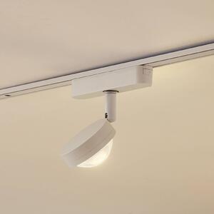 Lindby LED-es reflektor 48 V Lumaro, fehér, Ø 7,3 cm, alumínium,, dimmelhető, Fehér / opál, Nappali / Étkező, Alumínium, Modern