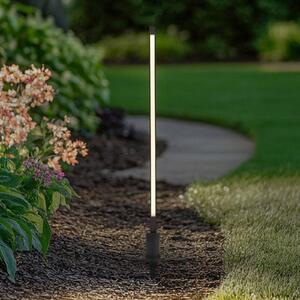 Lindby LED ösvény világítás Neano, 80 cm, fekete, fém, IP65, Fekete, Alumínium, Modern