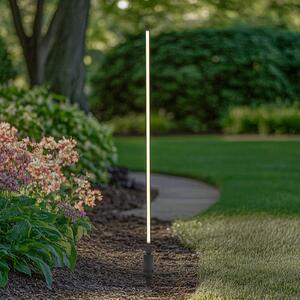 Lindby LED ösvény világítás Neano, 120 cm, fekete, fém, IP65, Fekete, Alumínium, Modern