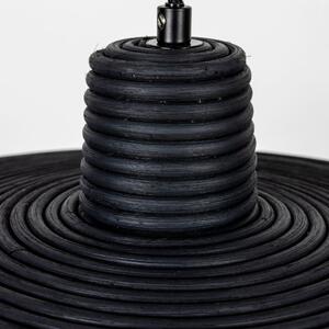 Fekete rattan függőlámpa ZUIVER BALANCE 45 cm