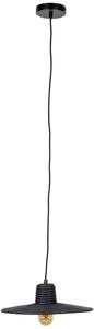 Fekete rattan függőlámpa ZUIVER BALANCE 35 cm