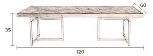 Barna fa dohányzóasztal DUTCHBONE Class 120 x 60 cm