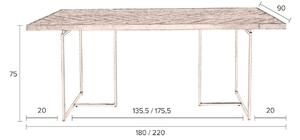 Barna fa étkezőasztal DUTCHBONE Class 180 x 90 cm