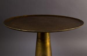 Arany fém dohányzóasztal DUTCHBONE Brute O 63 cm