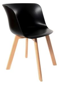 Tutumi, dizájn szék 45x54x71 cm 1656, fekete-barna, KRZ-00801