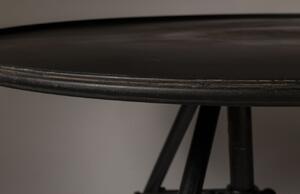 Fekete fém dohányzóasztal DUTCHBONE Brok 78 cm