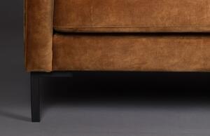 Konyakbarna szövet háromüléses kanapé DUTCHBONE Houda 202 cm