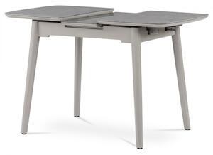 HT-401M Modern Étkezőasztal Szürke Márvány Kerámia Asztallappal. 110+30x75 cm