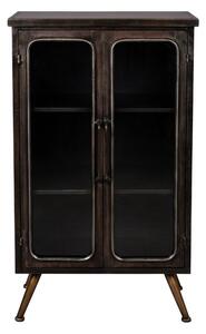 Fekete fém vintage szekrény DUTCHBONE Denza 60 x 35 cm