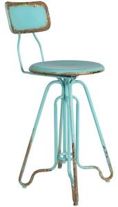 Türkiz fém vintage szék DUTCHBONE Ovid 61 cm
