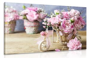Kép romantikus rózsaszínű szegfű vintage megjelenésben