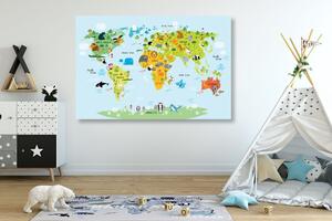 Kép térkép gyermekek számára álatokkal