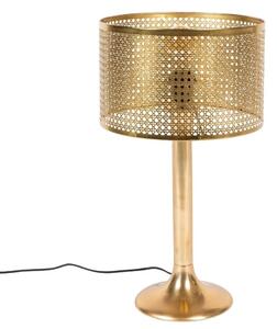 Arany fém asztali lámpa DUTCHBONE BARUN