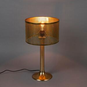 Arany fém asztali lámpa DUTCHBONE BARUN
