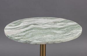 Fehér márvány oldalasztal DUTCHBONE SALERNO S 30 cm