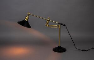 Fekete arany fém asztali lámpa DUTCHBONE PENELOPE