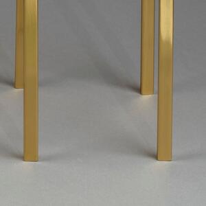 Két sárgaréz oldalsó asztalkészlet DUTCHBONE BANDHU 26 x 46 / 31 x 51 cm