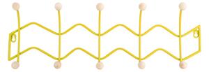 Sárga fém fali fogas 61 cm Zig Zag – PT LIVING