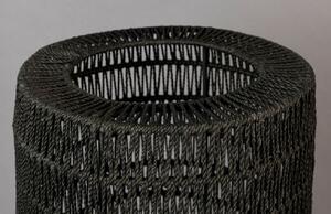 Fekete juta állólámpa DUTCHBONE KARI 97 cm
