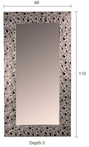 Többszínű fali tükör DUTCHBONE Meena 110 x 60 cm