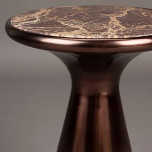 Fekete márvány oldalasztal DUtchBONE MOUNT 32,5 cm