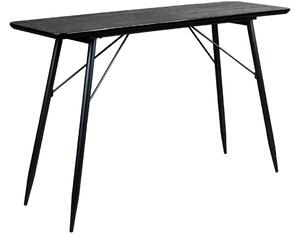 Fekete fa fésülködőasztal DUTCHBONE Roger 120 x 38 cm