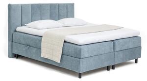 Kék ágyneműtartós boxspring ágy 180x200 cm Elva Bold Line – Bonami Selection