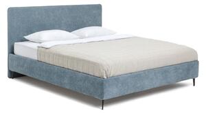 Kék kárpitozott franciaágy ágyráccsal 160x200 cm Noira Slim – Bonami Selection