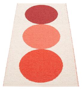 Piros-krémszínű kültéri-beltéri szőnyeg 70x140 cm Otto Berry – Pappelina