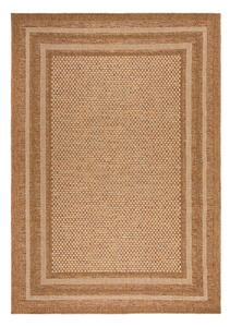 Natúr színű kültéri-beltéri szőnyeg 120x170 cm Layla Border – Flair Rugs