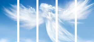 5-részes kép angyal a felhőkben