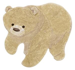 Bézs mosható kézi szövésű pamut gyerek szőnyeg 120x122 cm Bear – Lorena Canals