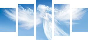 5-részes kép anygal képe a felhőkben